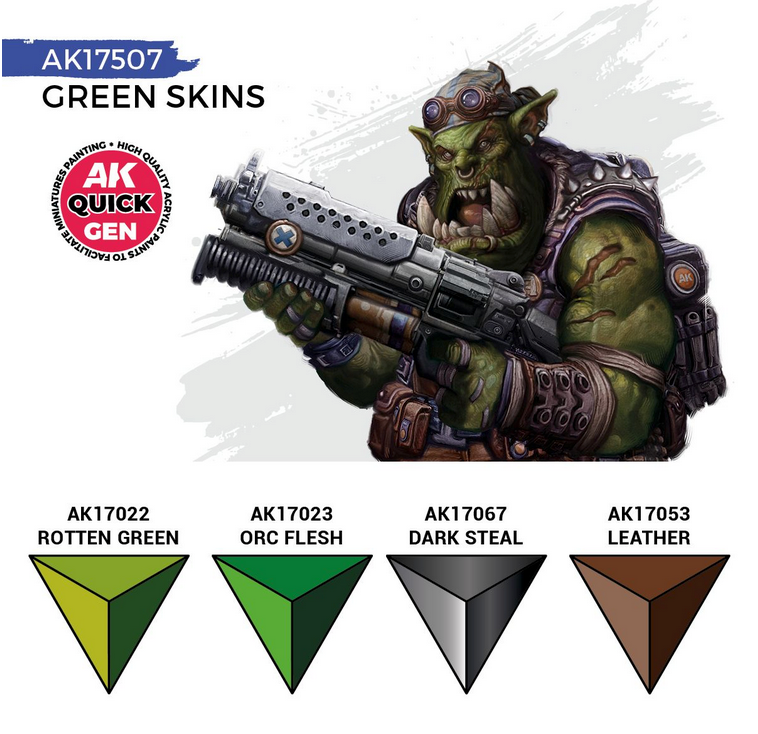 AK Interactive: Quick Gen: Green Skins Set