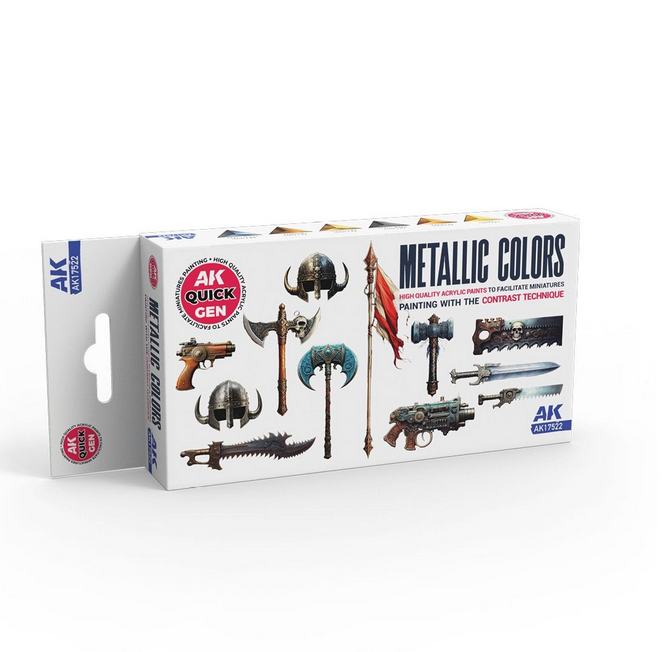 AK Interactive: Quick Gen: Metallics Set