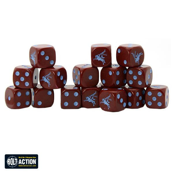 British Airborne D6 Dice (16)