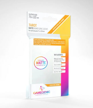 Gamegenic MATTE Tarot Sized Sleeves 73 x 122 mm (50 ct.)