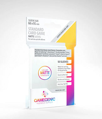 Gamegenic MATTE Standard Card Game Sleeves 66 X 91mm (50ct.)