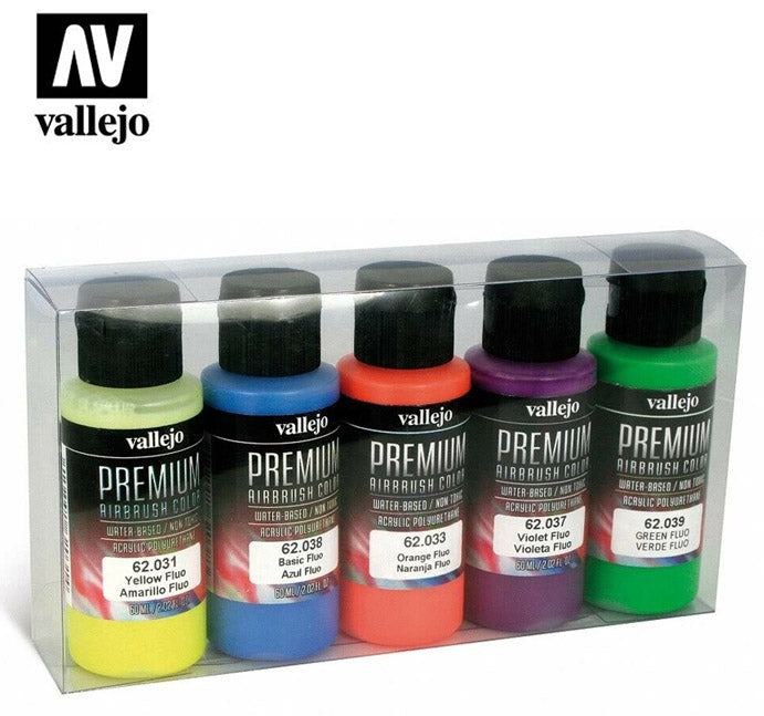 AV Vallejo Premium Color - 60ml Set Fluorescent 5x60ml