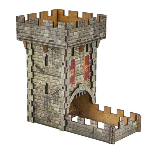 Colour Medieval Dice Tower