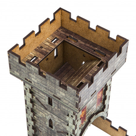 Colour Medieval Dice Tower