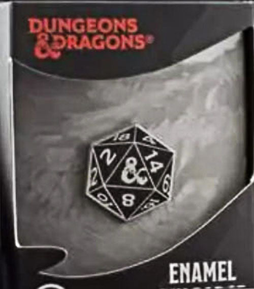 Dungeons and Dragons Enamel Pin Badge - D20