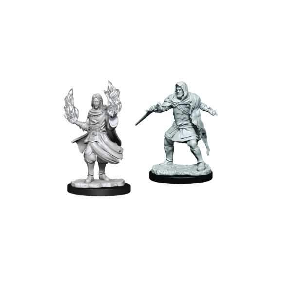 Hollow One Rogue and Sorceror Male: Critical Role Unpainted Miniatures (W1)