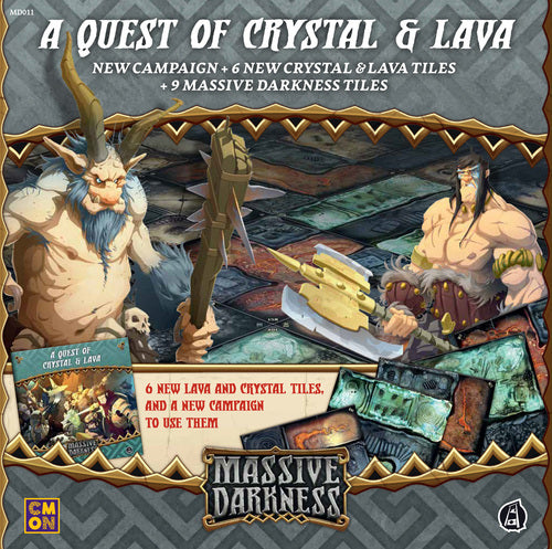 Massive Darkness: A Quest of Crystal and Lava Tile Set