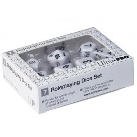 Roleplaying Dice Set- White