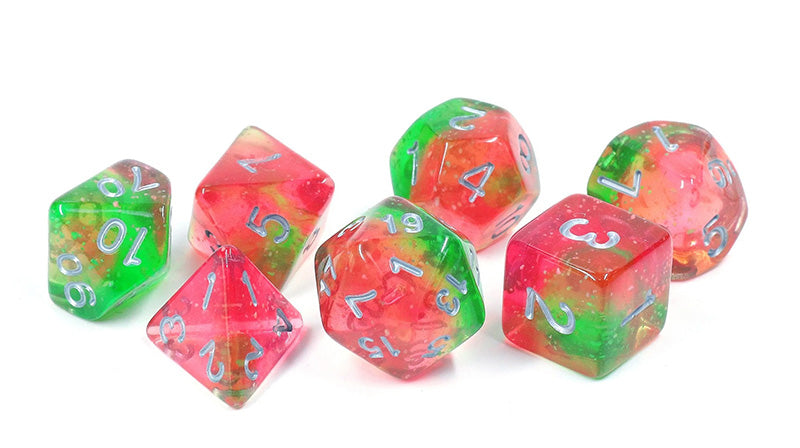 Lotus Glowworm Polyhedral RPG Dice Set