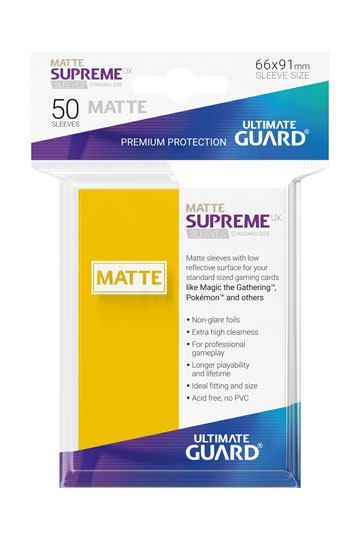 Ultimate Guard Supreme UX Sleeves Standard Size Matte Yellow (50)