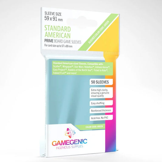 Gamegenic PRIME Standard American- Sized Sleeves 59 x 91 mm (50 ct.)